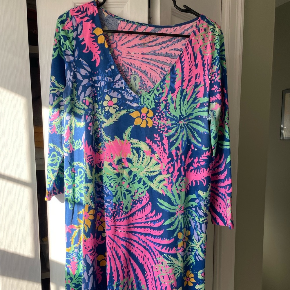 Lily Pulitzer Erin Dress In Indigo All A Glow